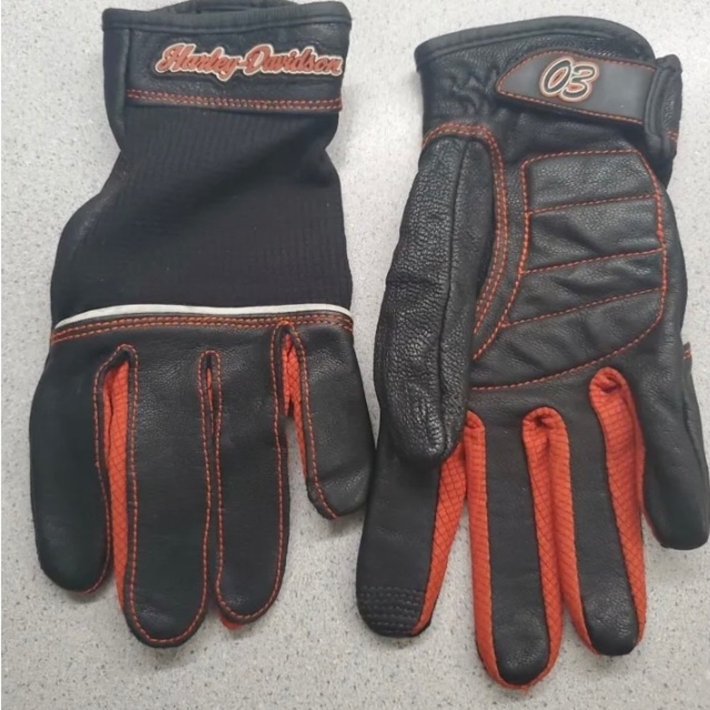 Harley-Davidson® Women's Cora Leather & Mesh Full-Finger Gloves - 98295-14VW